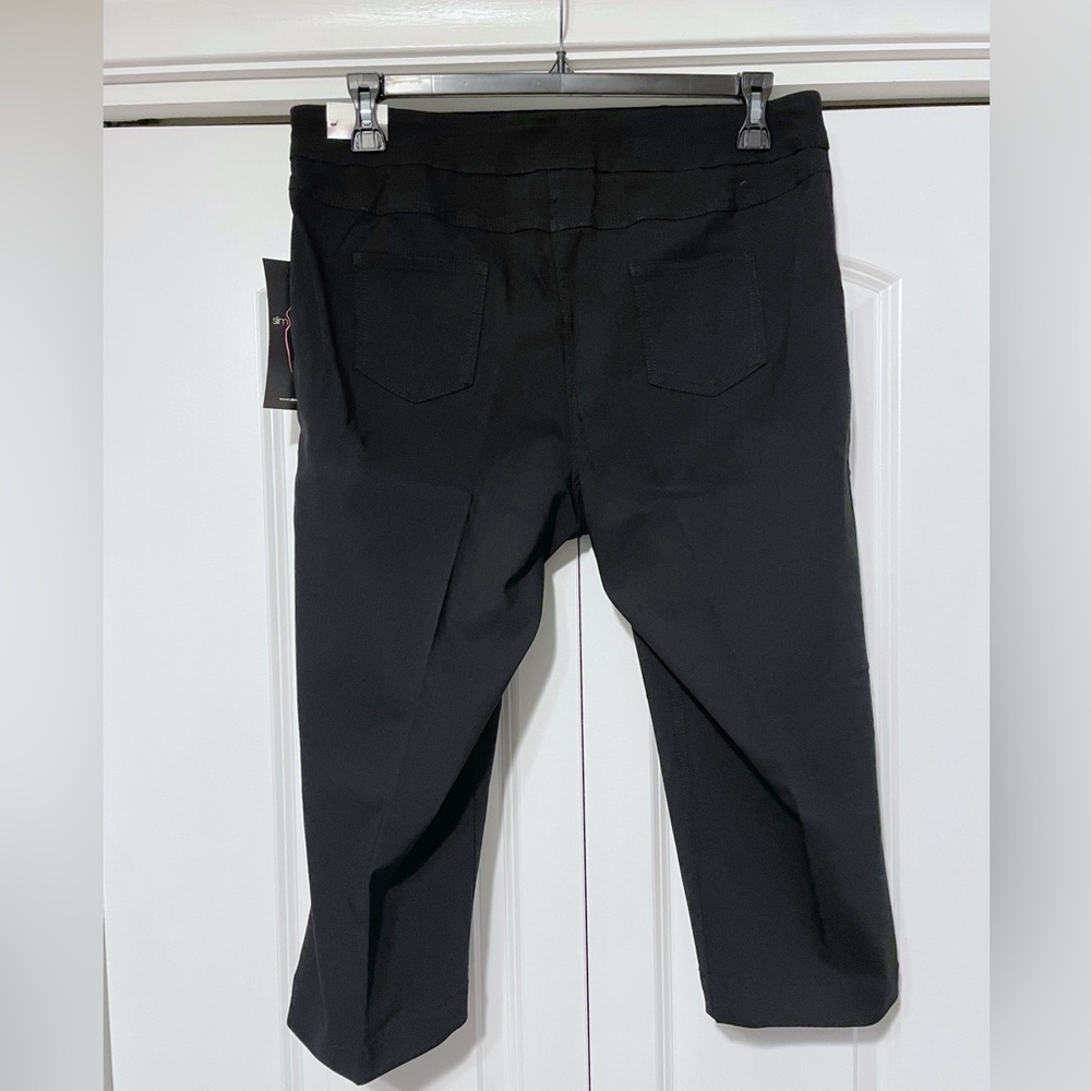 LOT of 2 Slim-Sation by Multiples Capris Black & Blue Sz 16 - Picture 10 of 15